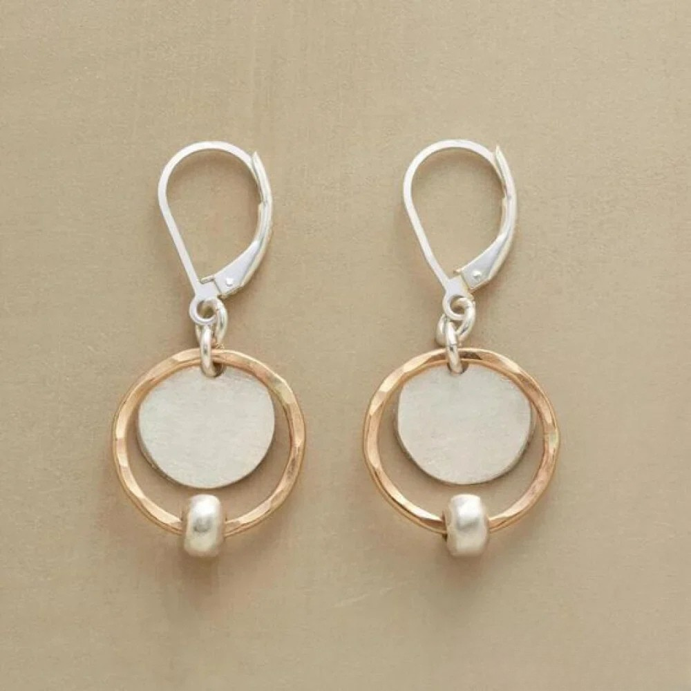 Vintage Parelooren met Goud- en Zilverplating