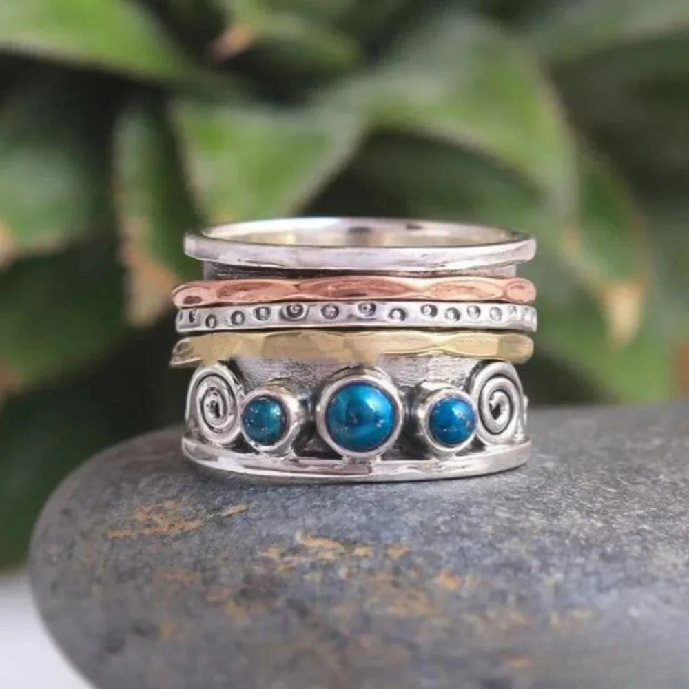Bohemian Saphir Meditation Ring