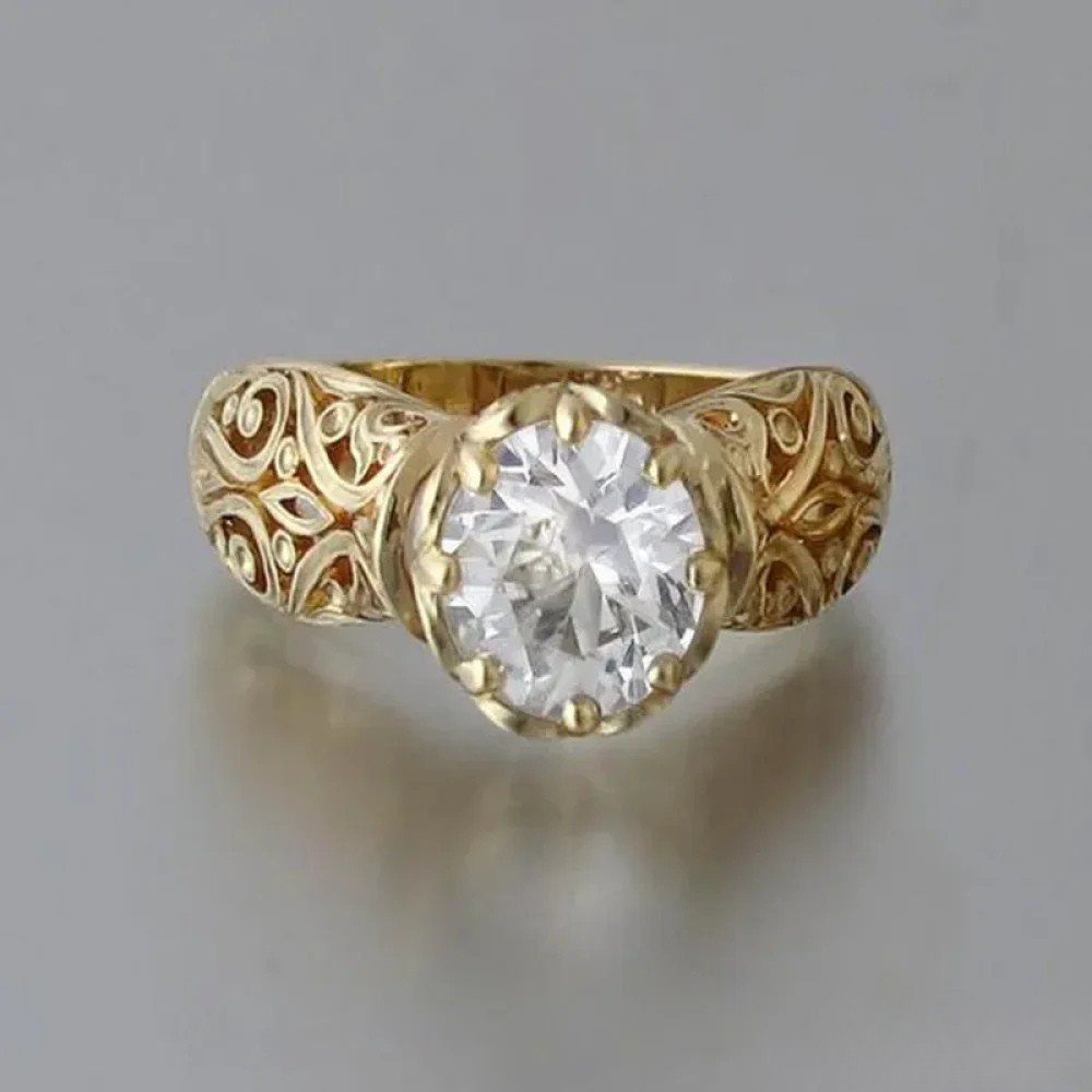 Ring met witte zirkonia
