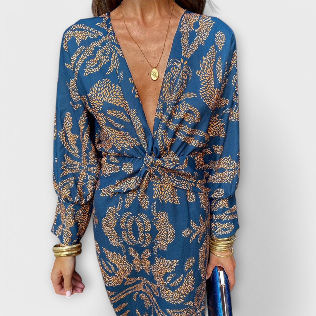 Elegantes Kleid mit langen Ärmeln