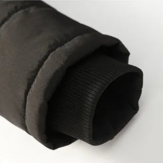 Elegante wattierte Fleece-Winterjacke