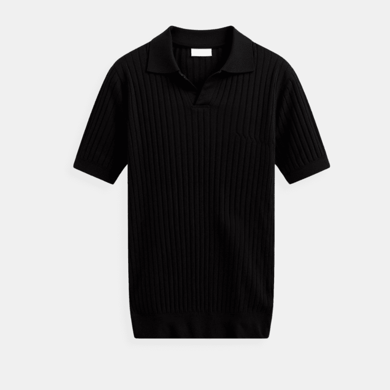 GERIPPTE BAUMWOLL-POLOSHIRT – STILVOLLE KOMFORTABLE ELEGANZ