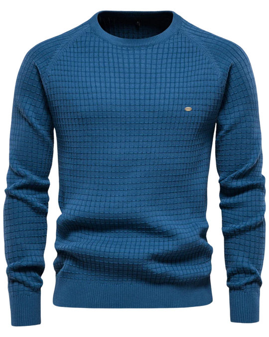 Herrenpullover mit Rautenmuster