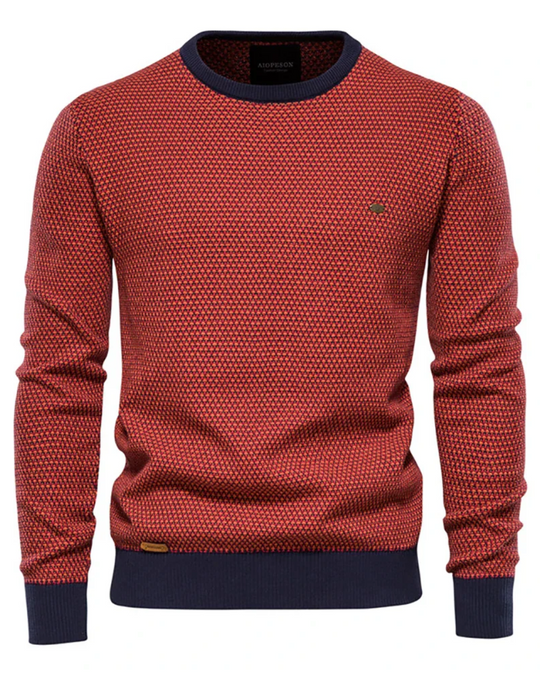 Karierter Herrenpullover