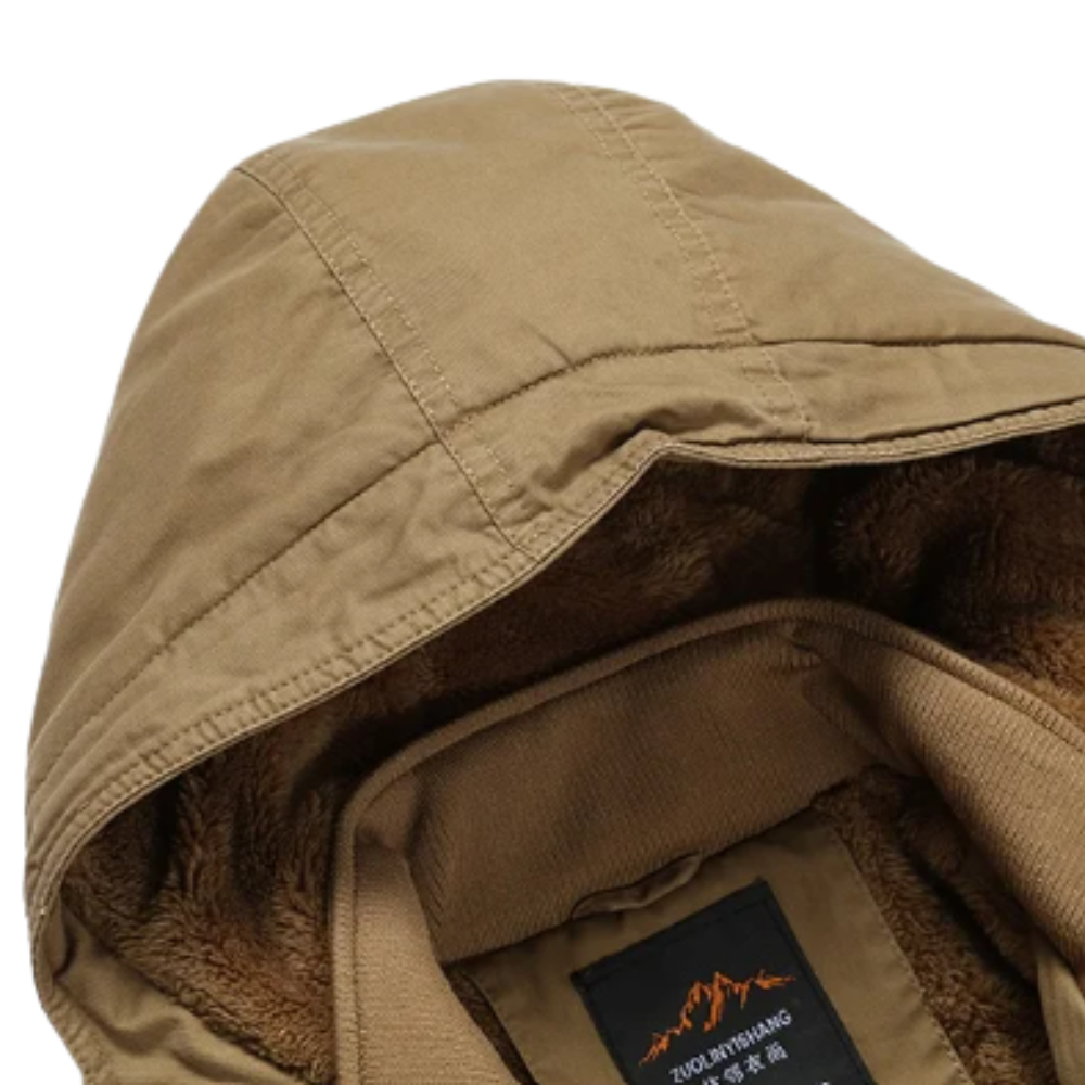 Elegante Baumwoll-Winterjacke mit Steppung