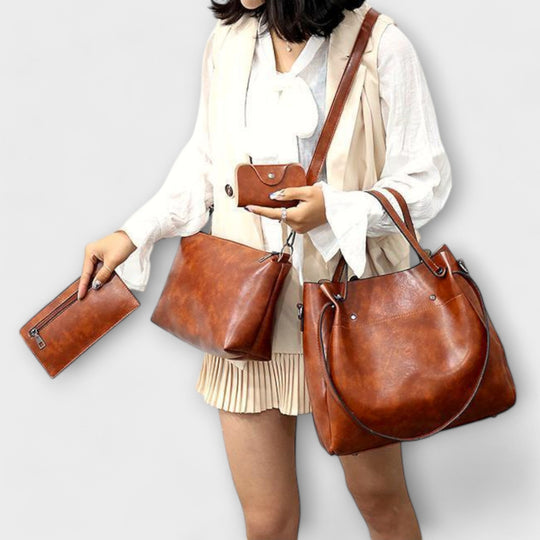 Eline - 4-teiliges Vintage-Taschen-Set