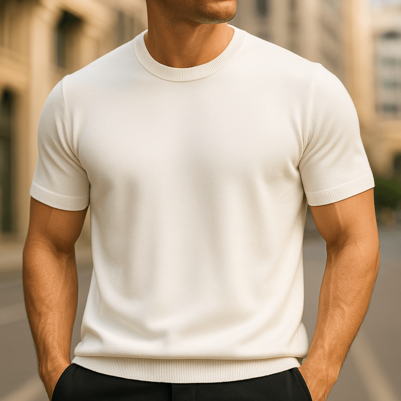 HERRREN LEICHTGEWICHT KASCHMIR T-SHIRT – ULTRA WEICHES TRAGEGEFÜHL