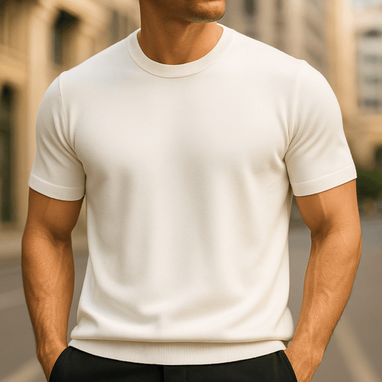 HERRREN LEICHTGEWICHT KASCHMIR T-SHIRT – ULTRA WEICHES TRAGEGEFÜHL