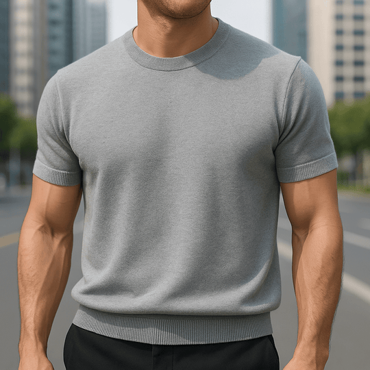 HERRREN LEICHTGEWICHT KASCHMIR T-SHIRT – ULTRA WEICHES TRAGEGEFÜHL