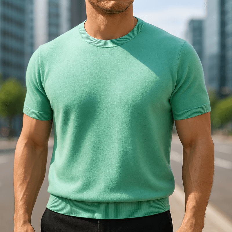 HERRREN LEICHTGEWICHT KASCHMIR T-SHIRT – ULTRA WEICHES TRAGEGEFÜHL