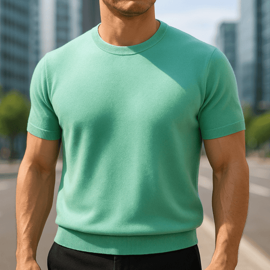 HERRREN LEICHTGEWICHT KASCHMIR T-SHIRT – ULTRA WEICHES TRAGEGEFÜHL