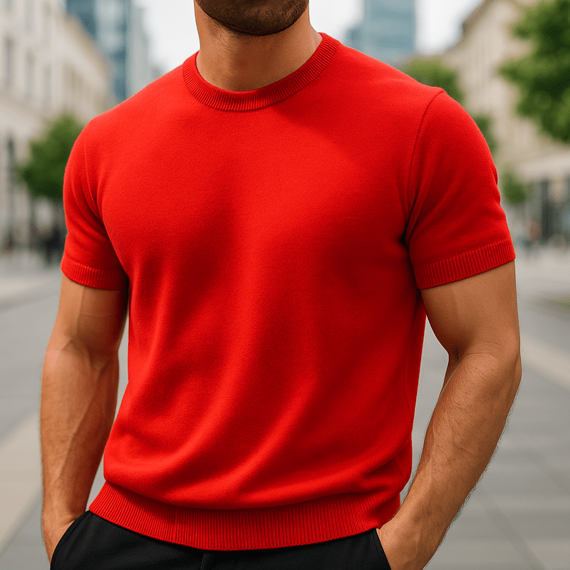 HERRREN LEICHTGEWICHT KASCHMIR T-SHIRT – ULTRA WEICHES TRAGEGEFÜHL