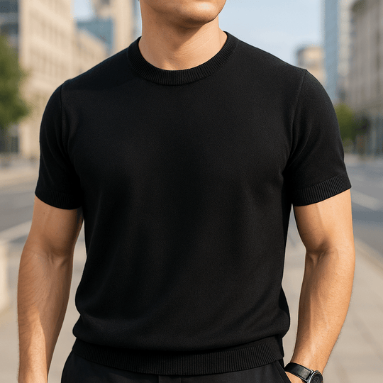 HERRREN LEICHTGEWICHT KASCHMIR T-SHIRT – ULTRA WEICHES TRAGEGEFÜHL