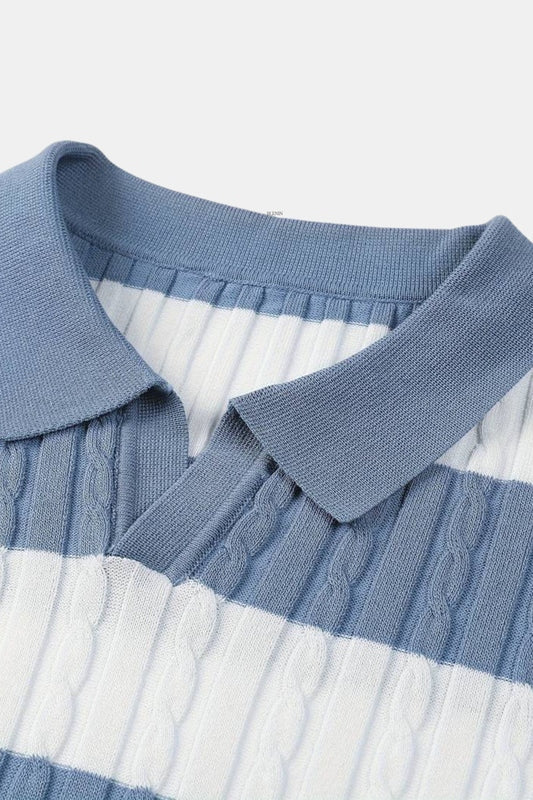 WEISSES GESTREIFTES POLOSHIRT – KLASSISCH FRISCH RAFFINIERT