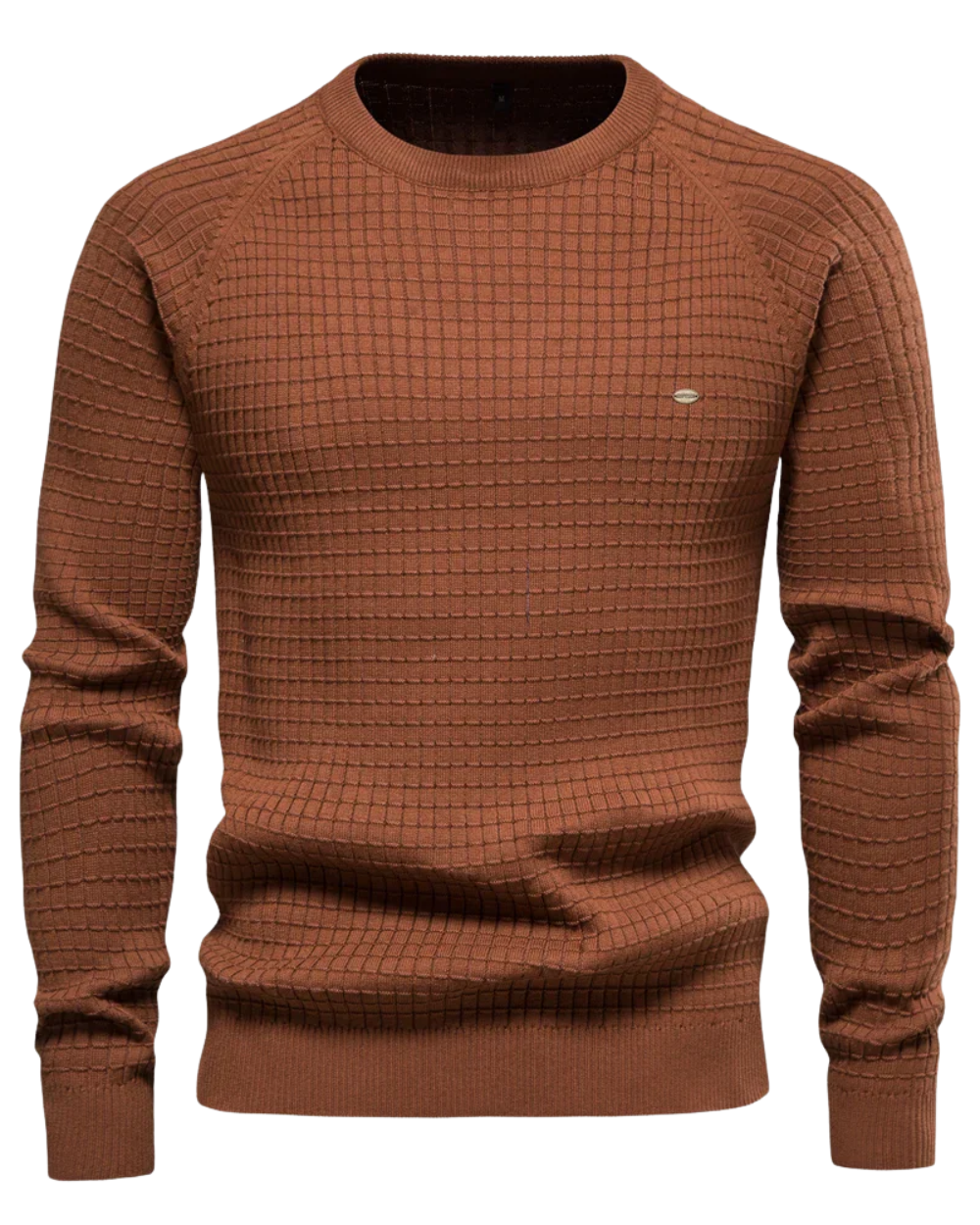 Herrenpullover mit Rautenmuster