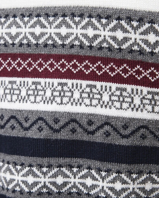 Frederico Baumwoll-Ritssweater mit Muster