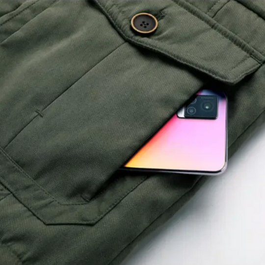 Elegante wattierte Jacke für draußen