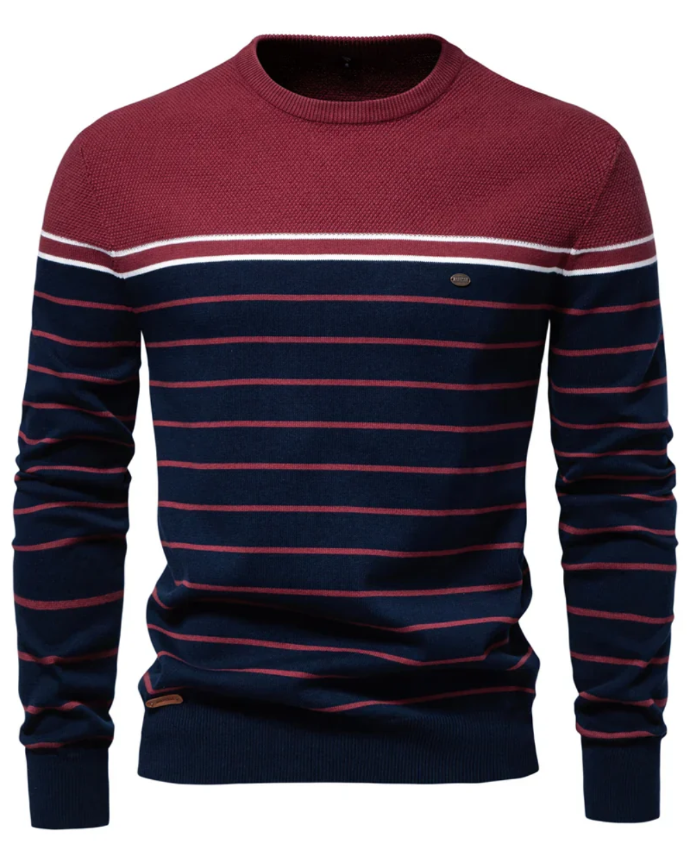 Herren Pullover mit Streifendessin