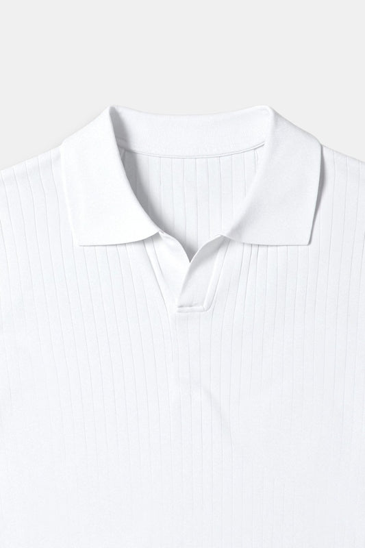 GERIPPTE BAUMWOLL-POLOSHIRT – STILVOLLE KOMFORTABLE ELEGANZ