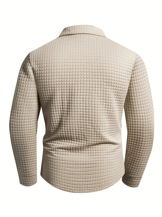 Hughes – Lässiges Dick Gestricktes Hemd Mit Knöpfen