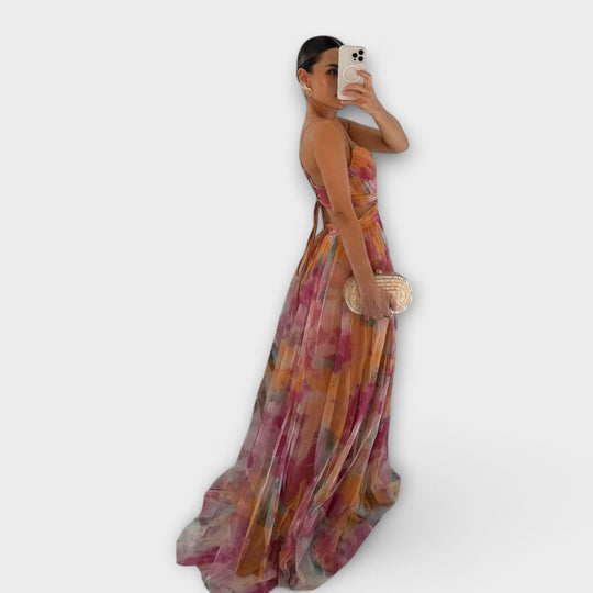 Annai Mesh Maxikleid - Elegant und Figurbetonend