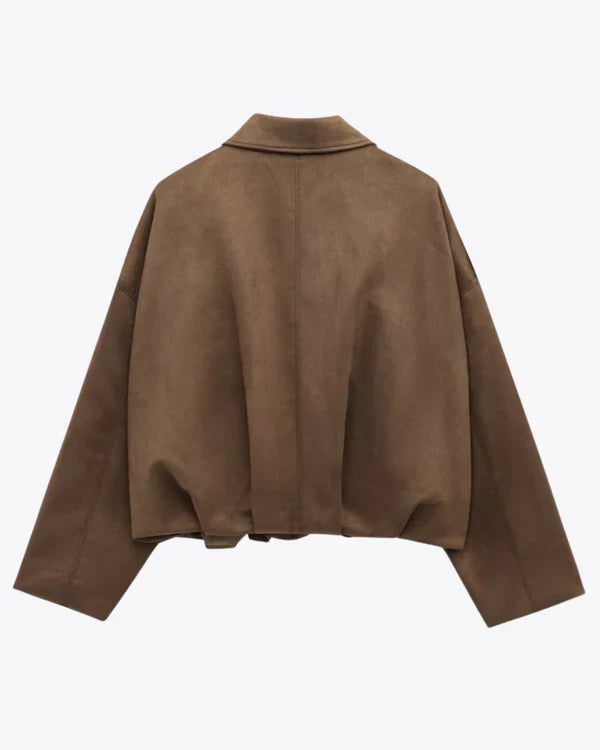 LUMIÈRE | FAUX SUÈDE BOMBERJACKE