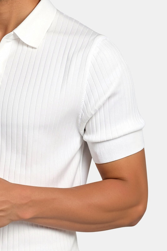 GERIPPTE BAUMWOLL-POLOSHIRT – STILVOLLE KOMFORTABLE ELEGANZ