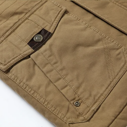 Elegante Baumwoll-Winterjacke mit Wattierung