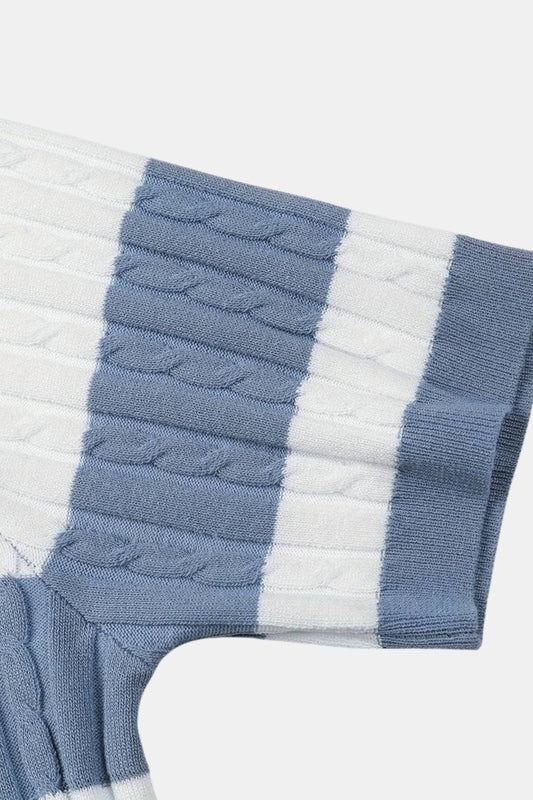 WEISSES GESTREIFTES POLOSHIRT – KLASSISCH FRISCH RAFFINIERT