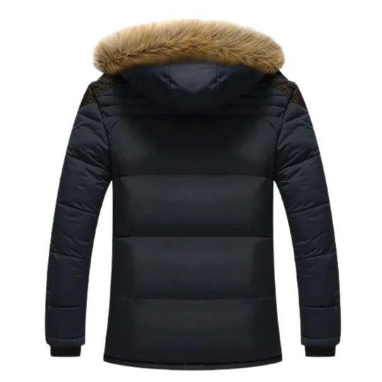 Elegante wattierte Fleece-Winterjacke