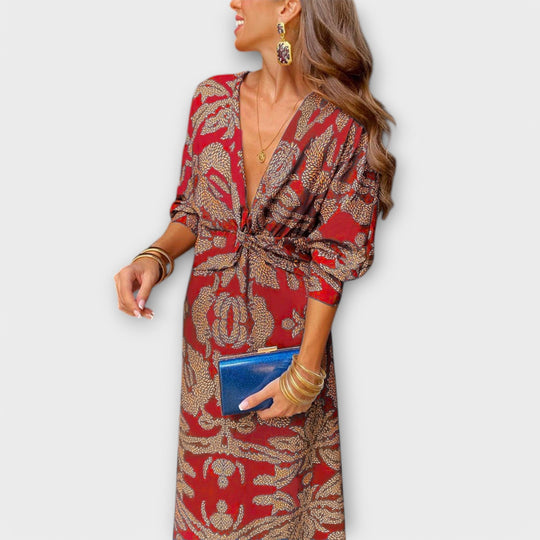 Elegantes Kleid mit langen Ärmeln