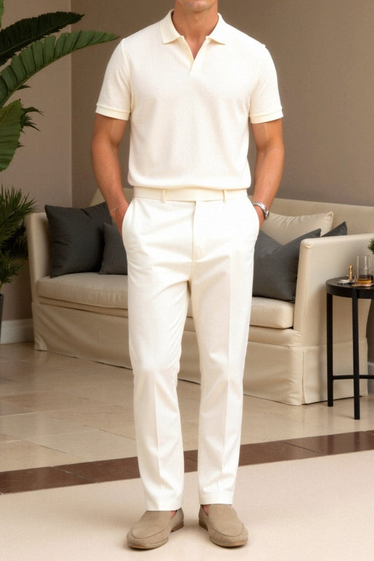 WOLLSTRUKTUR POLO T-SHIRT – ELEGANTES DESIGN FÜR JEDEN ANLASS