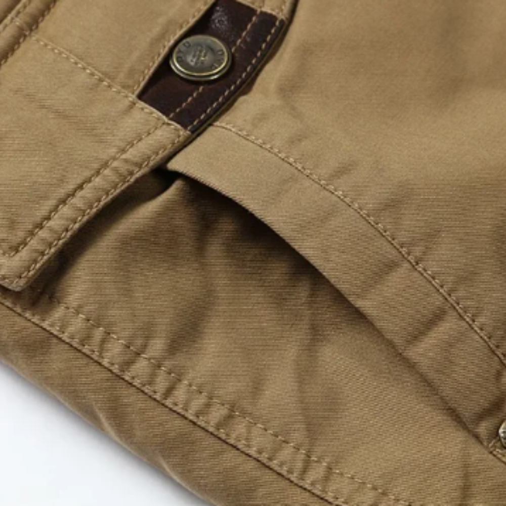 Elegante Baumwoll-Winterjacke mit Wattierung