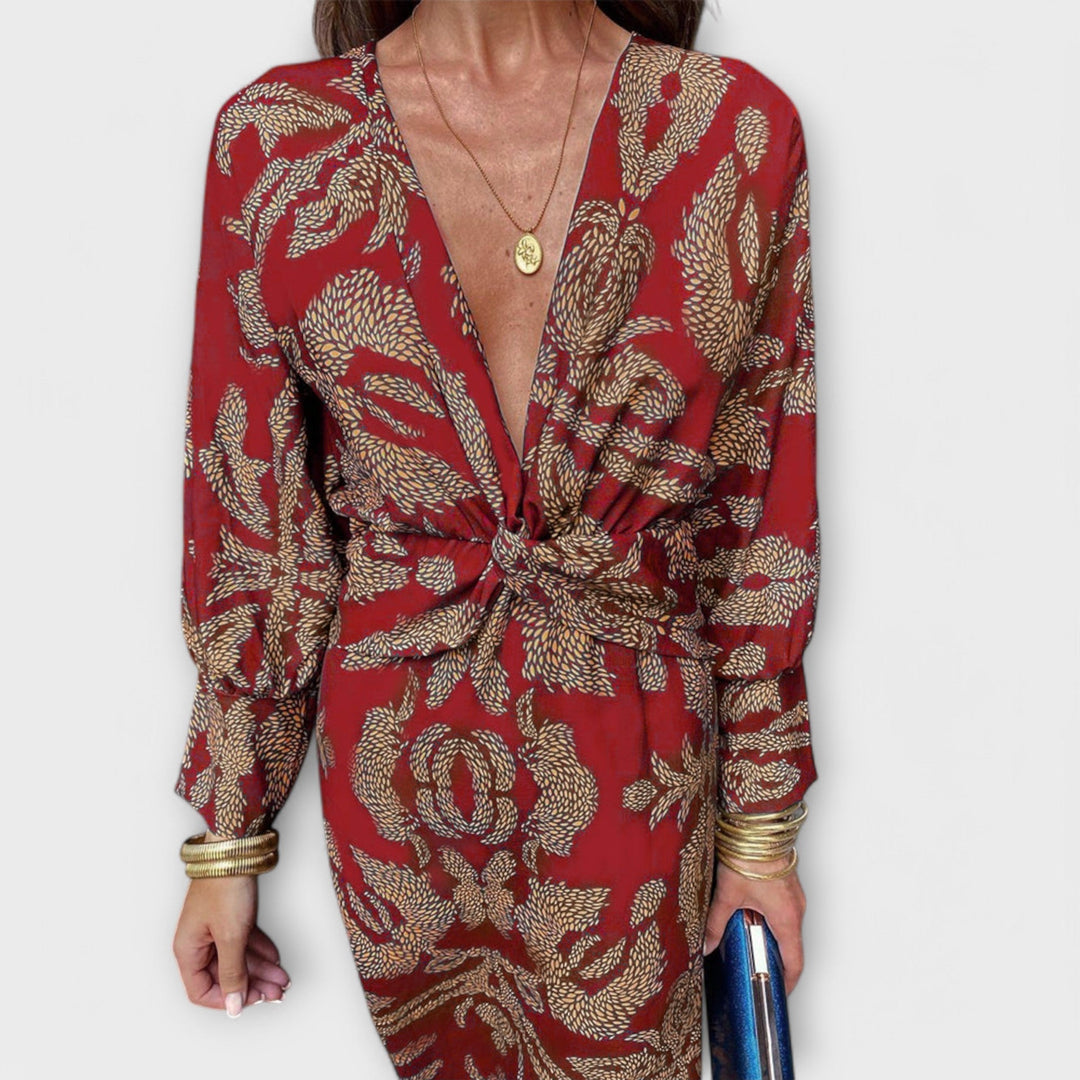 Elegantes Kleid mit langen Ärmeln