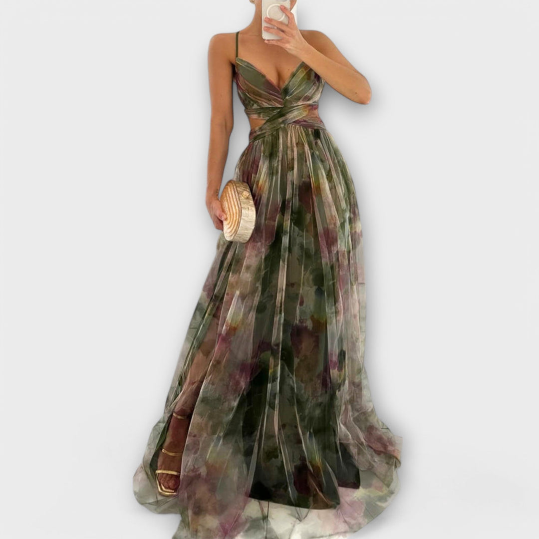 Annai Mesh Maxikleid - Elegant und Figurbetonend
