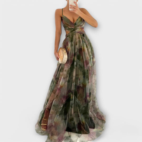 Annai Mesh Maxikleid - Elegant und Figurbetonend