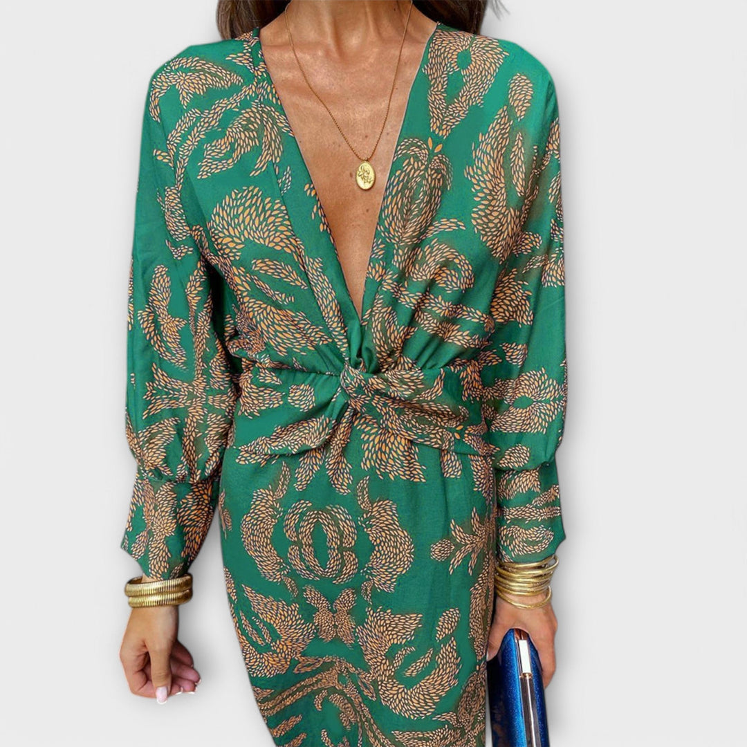 Elegantes Kleid mit langen Ärmeln