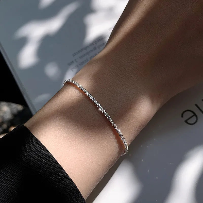 Glänzende Silberne Armband