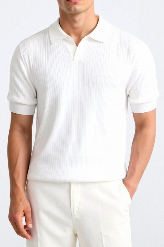 GERIPPTE BAUMWOLL-POLOSHIRT – STILVOLLE KOMFORTABLE ELEGANZ