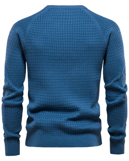 Herrenpullover mit Rautenmuster