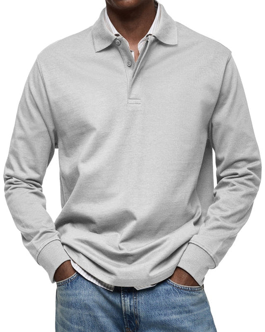 HERRREN CASUAL LANGARM POLOSHIRT – LEICHT ATEMBAR VIELFÄLTIGE FARBAUSWAHL