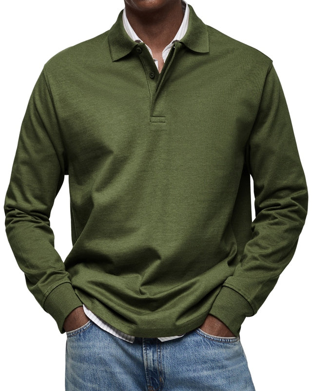 HERRREN CASUAL LANGARM POLOSHIRT – LEICHT ATEMBAR VIELFÄLTIGE FARBAUSWAHL