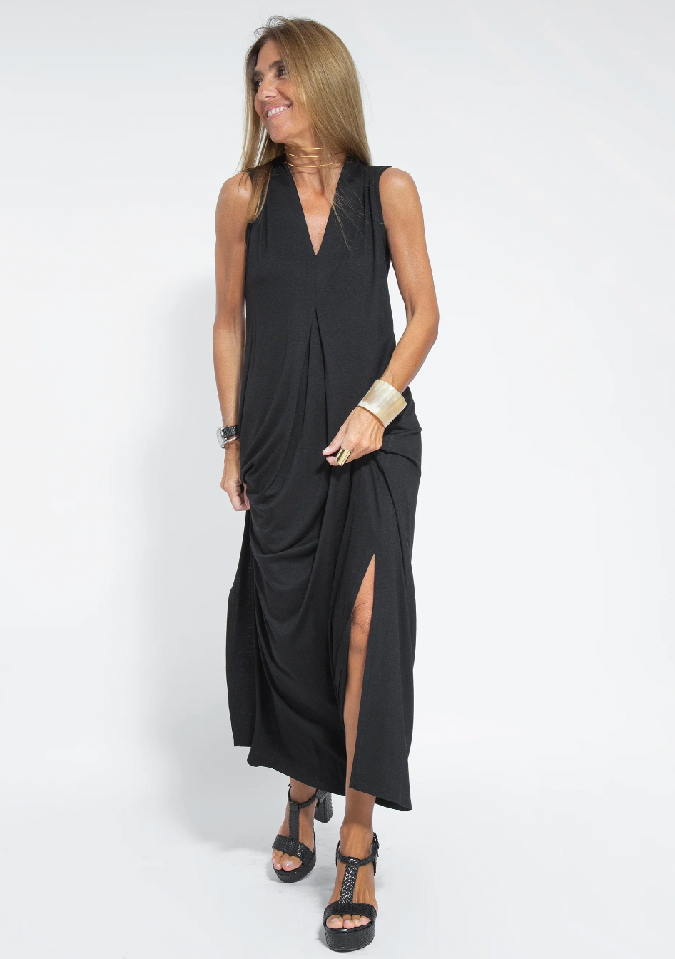 SOLANA | FIGURFORMENDES KLEID MIT WESTE