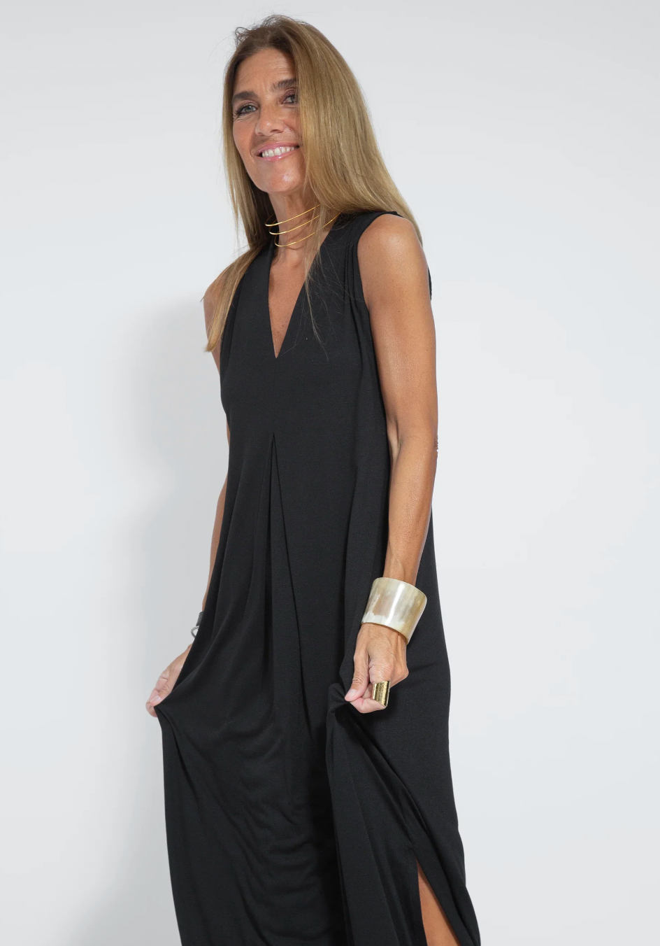 SOLANA | FIGURFORMENDES KLEID MIT WESTE