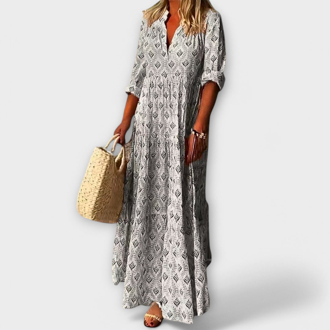 Sera - Stilvolles und Bequemes Frühlings-Maxi-Kleid