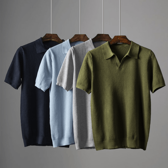 POLOSHIRT MIT KURZEN ÄRMELN – ELEGANT KOMFORTABEL VIELSEITIG