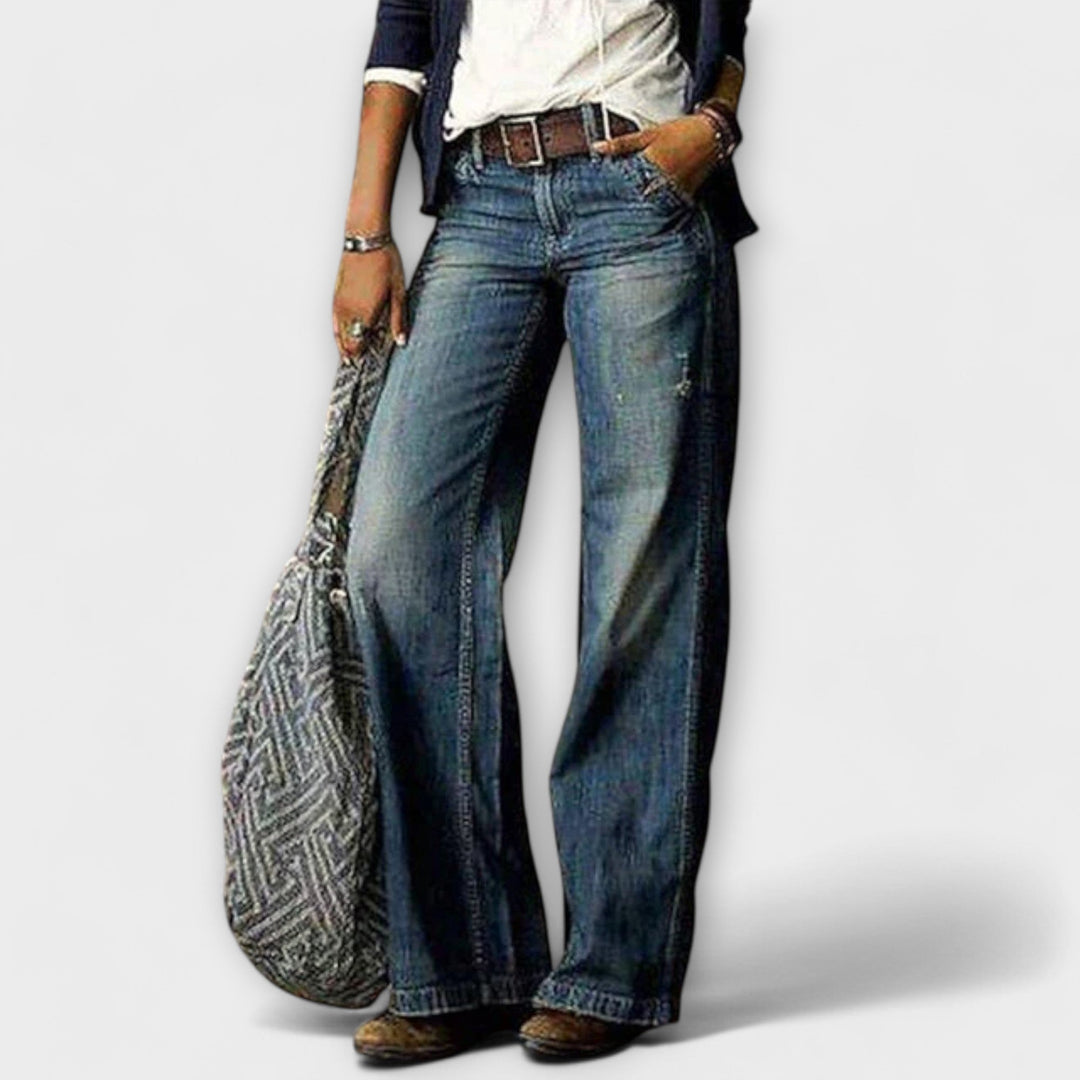 Jeans mit weitem Bein