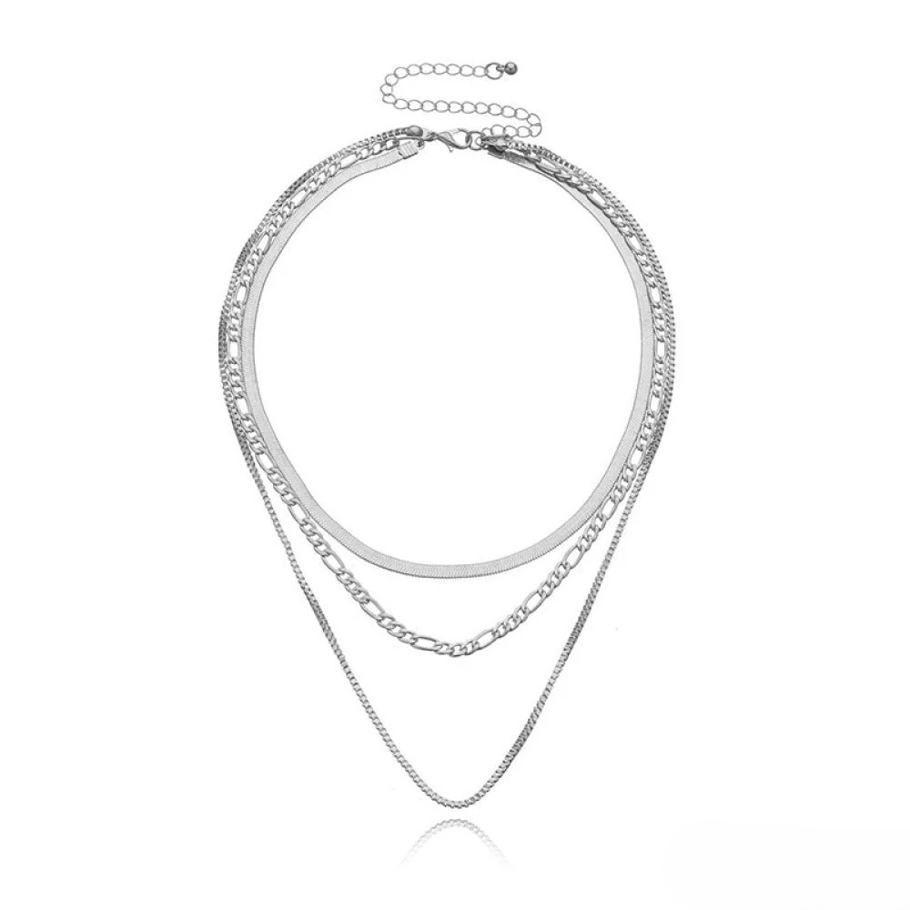 Vintage Goldene 3-teilige Layerkette