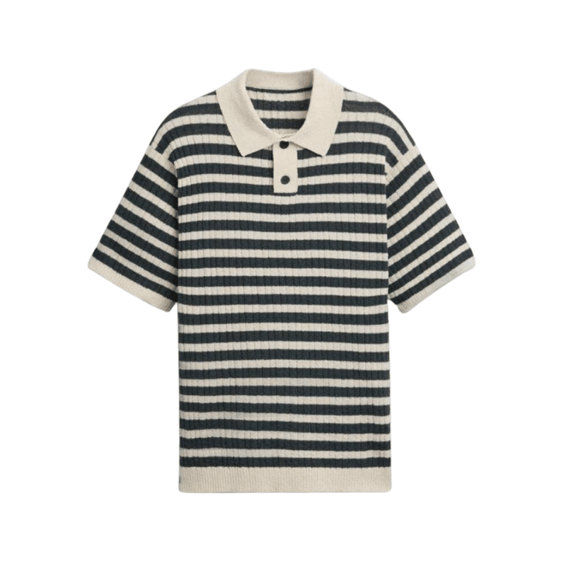 GESTRIFTES STRICK-POLO – ELEGANT FÜR JEDEN ANLASS