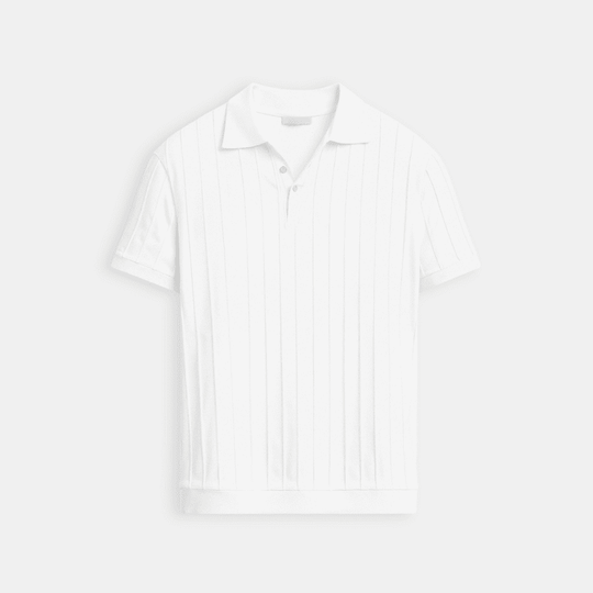 VERTIKAL GESTREIFTE KNOPFLEISTEN-POLO – ELEGANT FÜR JEDEN ANLASS
